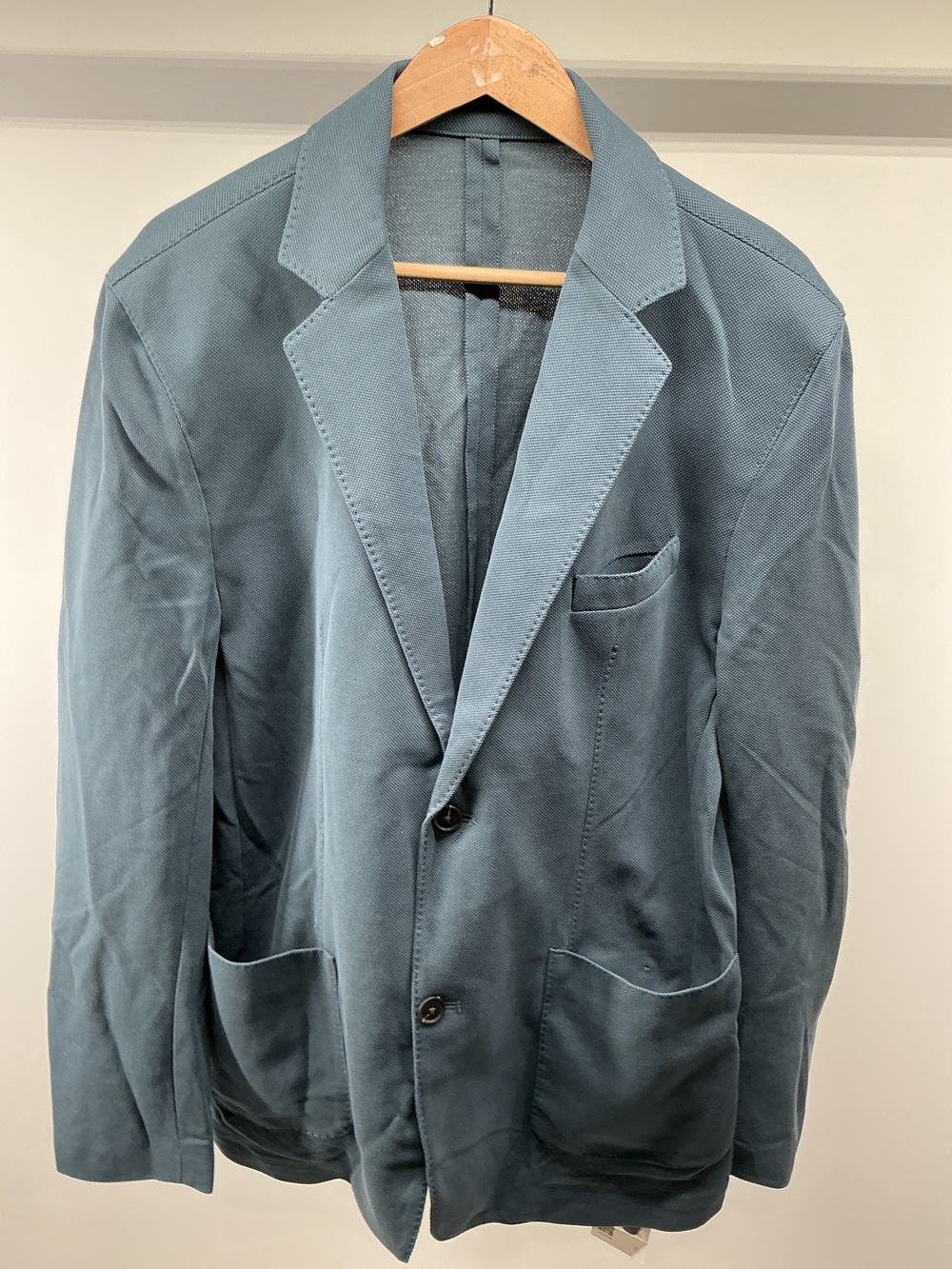 Cotton Pique Knit Blazer